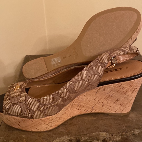 Coach cork wedge sandals - Picture 5 of 7
